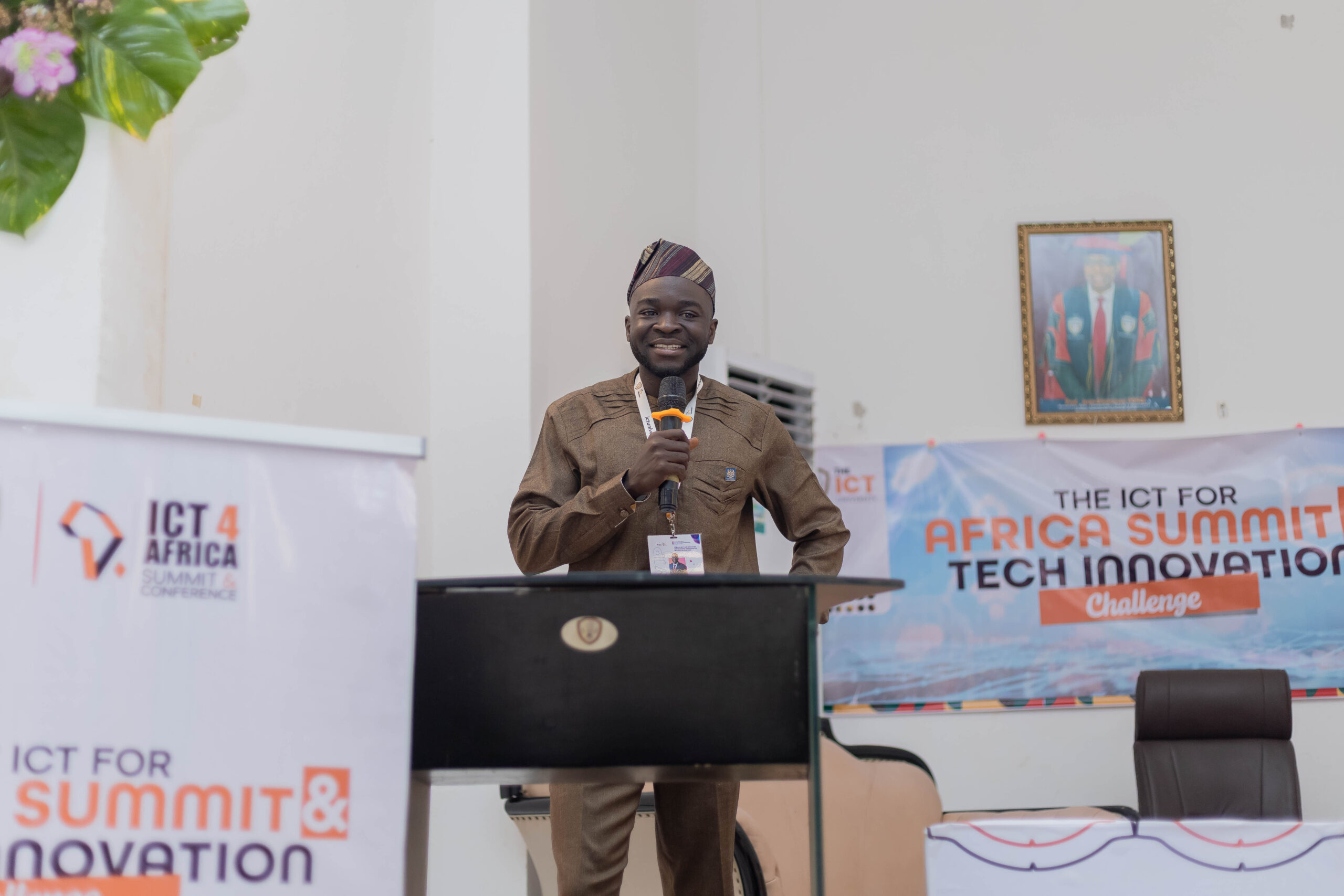 Felix Fomengia speaking at ICT for Africa – Technology Innovation Challenge 2026